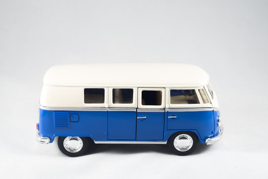 A mini bus against a white background