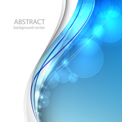 Blue line abstract background. Vector illustration.