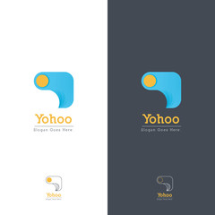 abstract logo design like sewing machine