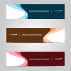 Modern Banner template design creative with abstract background