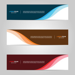 Modern Banner template design creative with abstract background