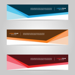 Modern Banner template design creative with abstract background