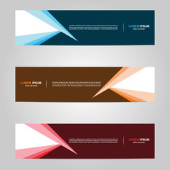 Fototapeta premium Modern Banner template design creative with abstract background