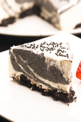 Black sesame cheese cake