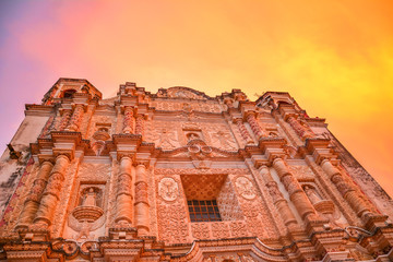 Santo Domingo Church at San Cristobal de las Casas in Chiapas, Mexico