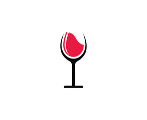 Wine glass logo 