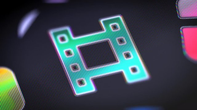 The cinema icon on the Screen. 4K Resolution. Encoder Prores 4444. Great Quality. Looping.