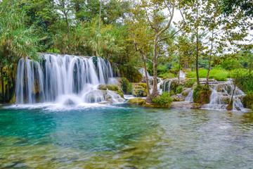 Tamasopo waterfalls at Huasteca Potosina, Mexico
