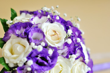 Close up of wedding flowers
