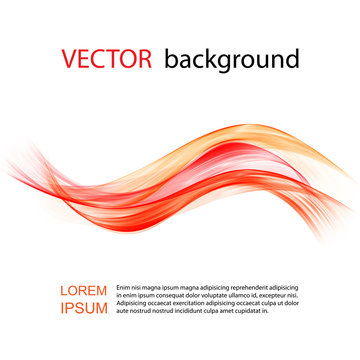 Yellow orange and red line vector background curve gradient colour