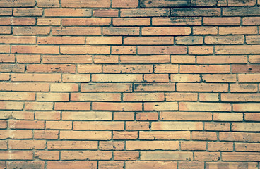 Brick wall texture background, vintage tone style