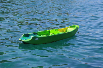 small plastic boat