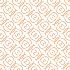 Geometric brown and white abstract seamless pattern - 193232059