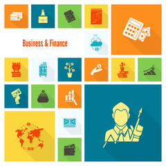 Business and Finance Icon Set
