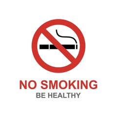 no smoking sign campaign. sticker. poster. vector. no tobacco day