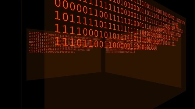 Binary Code 017 - Orange - 30 fps