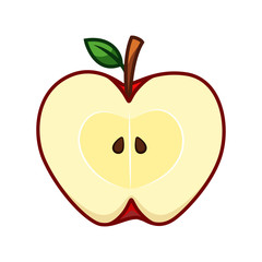 Green apple fruit vector