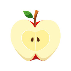 Green apple fruit vector