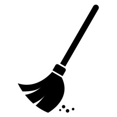 broom icon vector