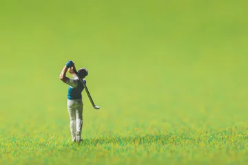 Papier Peint photo Lavable Golf Golfeur miniature