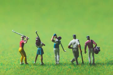 Photo sur Plexiglas Golf Golfeur miniature