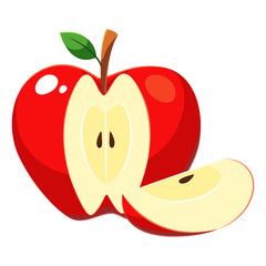Apple fruit vector