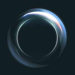 Magic circle light effects. Illustration isolated on dark background. Graphic concept for your design