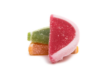 Fruit jelly isolated