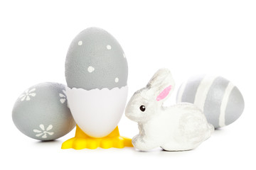 easter background. isolated on white