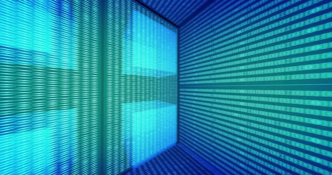 Binary code numbers - concept of searching and finding the right code, information, bug, virus, etc.