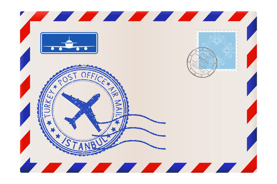 Envelope. With postmark Istanbul, Turkey
