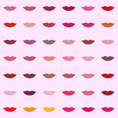Shades of lipstick for women