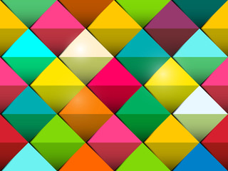 Colorful Seamless Vector Background with Colorful Tiles