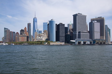 Skyline of South Manhattan in New York
