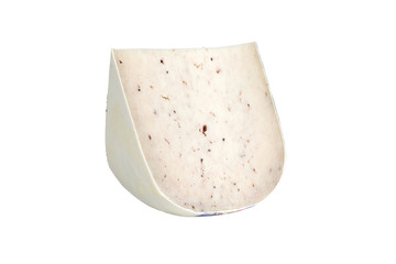 goat cheese on a white background isolated