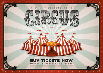 Vintage Circus Poster Background