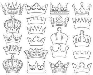 crown thin line collection (set)