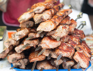 skewers on the street