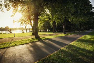Sonnenuntergang am Maschsee Hannover