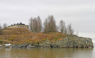 Fototapeta na wymiar view of island Harakka in finnish capital Helsinki