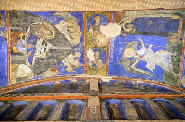 Naklejka premium Ancient mural painting in Tokali Kilise, Church of the Buckle in Goreme, Cappadocia, Turkey