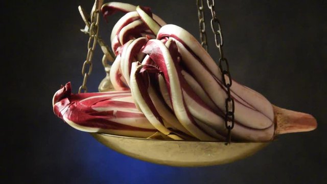 Radicchio rosso tardivo di Treviso Cucina italiana Italian cuisine Olasz konyhaműv&eacute;szet  sounding Italienische video K&uuml;che Итальянская кухня イタリア料理 