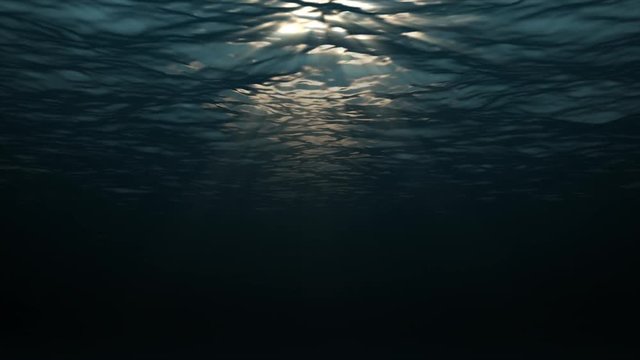 Under water scene loop. Created for maximum picture quality using Ray-traced 3D renderer with high end graphics card.