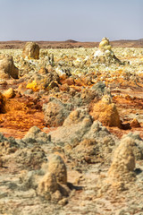  africa  the volcanic depression  of dallol