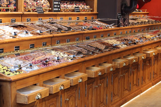 Le chocolaterie française. Boutique de chocolat et sucreries en France.  