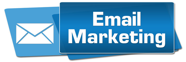 Email Marketing Blue Side Squares 