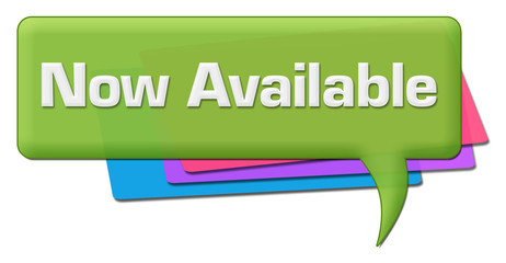 Now Available Green Colorful Comment Symbol 