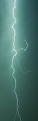Lightning during a night thunderstorm