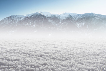 Obraz premium Winter snow ice Background