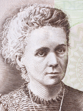 Marie Sklodowska Curie Portrait From Polish Money